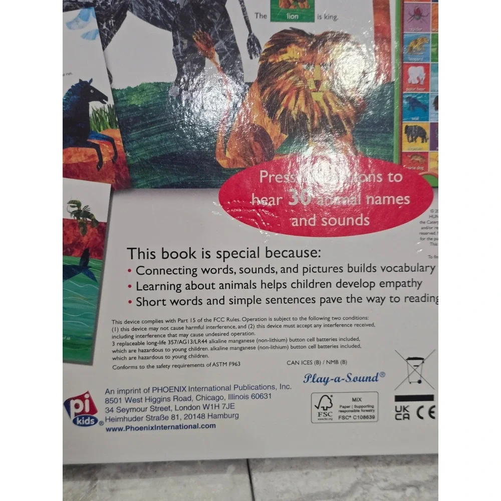 World of Eric Carle Hear Bear Roar Sound Book Battery Plush Bear Book VIDEO